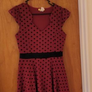 Yellow Star Large Polka Dot dress.